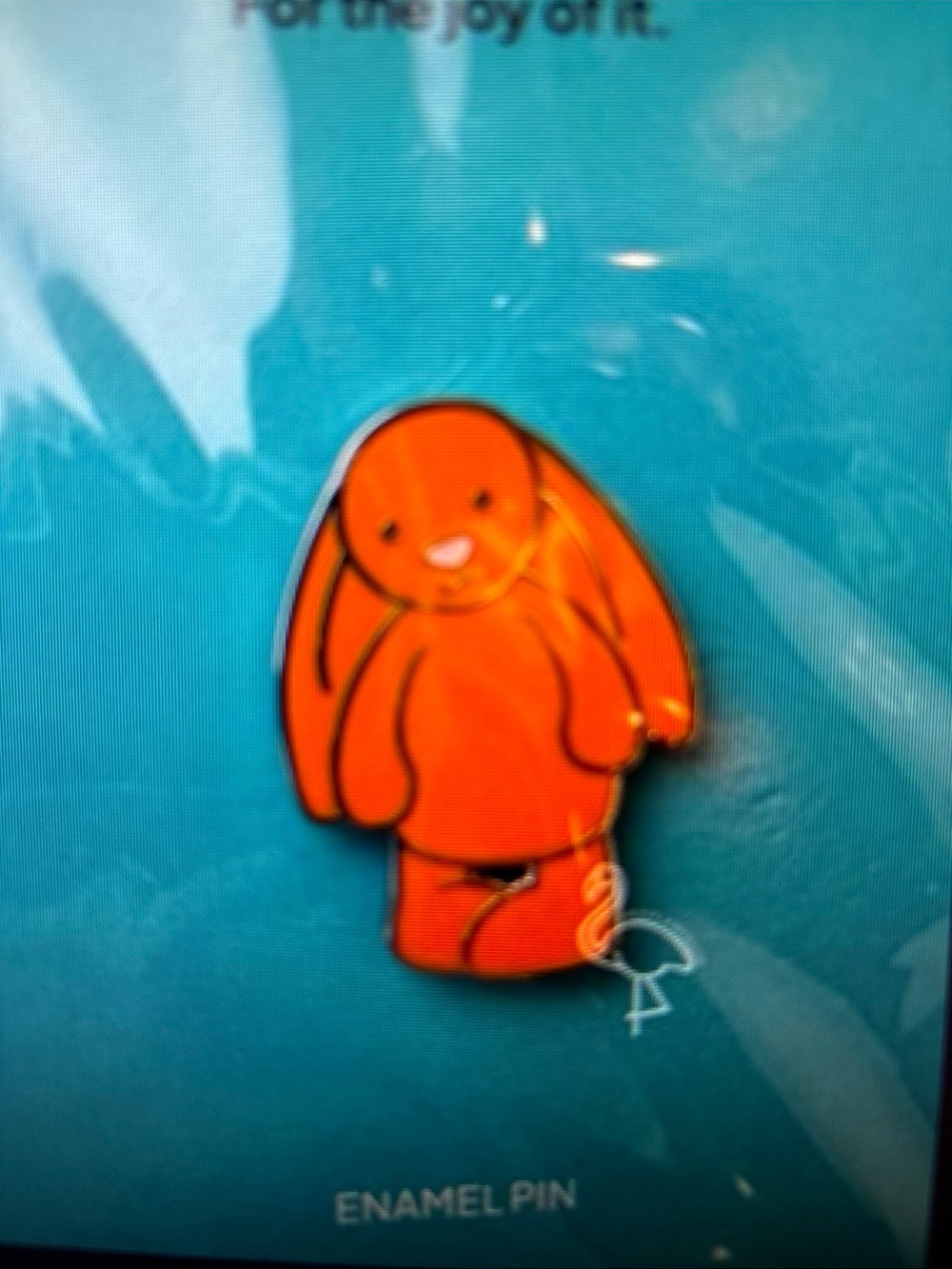 Jellycat Enamel Pin 2026 BASHFUL BUNNY Perks reward = not for retail sale